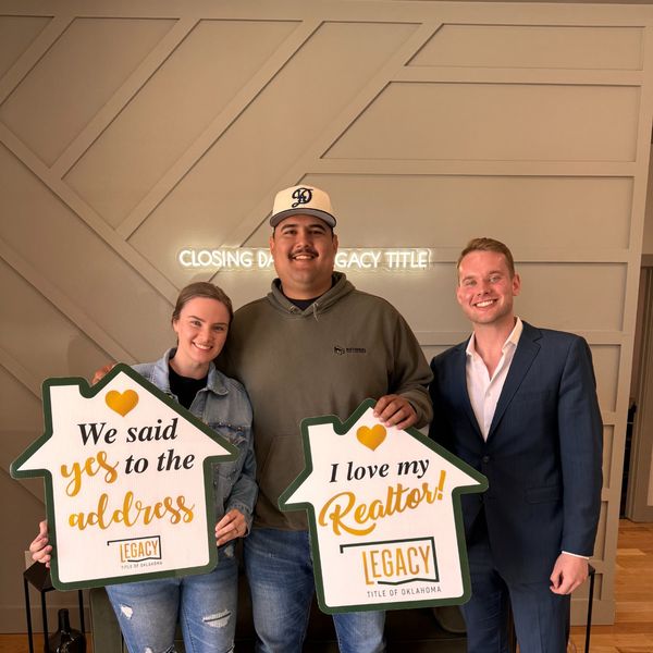 We said yes to the address — Sam Redenius OKC Realtor closing day